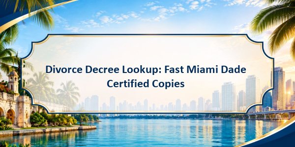 Divorce Decree Lookup: Fast Miami Dade Certified Copies