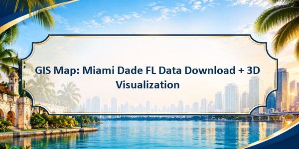 GIS Map: Miami Dade FL Data Download + 3D Visualization