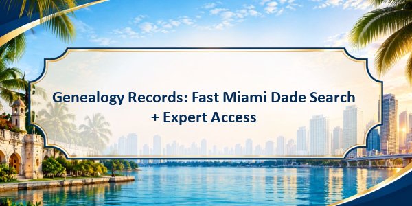 Genealogy Records: Fast Miami Dade Search + Expert Access