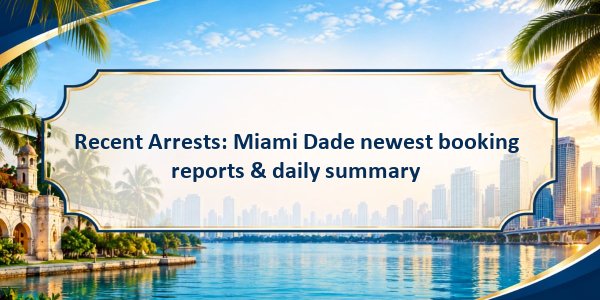 Recent Arrests: Miami Dade newest booking reports & daily summary