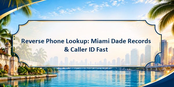 Reverse Phone Lookup: Miami Dade Records & Caller ID Fast