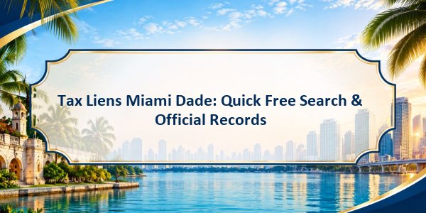 Tax Liens Miami Dade: Quick Free Search & Official Records