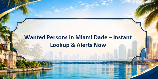 Wanted Persons in Miami Dade – Instant Lookup & Alerts Now